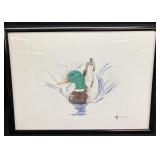 1992 R. TALLEY SIGNED DRAWING, #3777/10000, DUCK