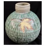 SIGNED POTTERY VASE, 9ï¿½ï¿½ H