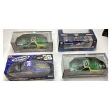 (4) TEAM CALIBER, ACTION RACING DIE CAST REPLICA