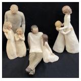 (3) WILLOW TREE FIGURINES, MY GIRLS, FATHER AND