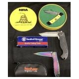 (3) KERSHAW, SMITH & WESSON & NRA DONT TREAD, A