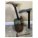 ANTIQUE CAST IRON SHOE COBBLER STANDS