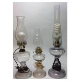 VINTAGE OIL LAMPS CONVERTED,