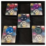 (5) CUSTOM YO-YO THE AXL ALUMINUM, NIB