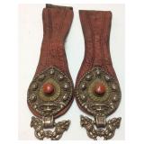 VINTAGE JAPANESE BELT CARNELIAN & LEATHER