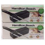 PAIR OF HAMILTON BEACH ELECTRIC KNIFE SETS