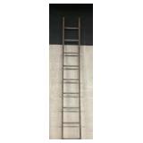 VINTAGE WOODEN 12 FT BARN LADDER