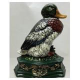 VTG. CAST IRON MALLARD DUCK DOOR STOP