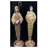 JOSEPH & MARY w BABY JESUS SCULPTURES, 14