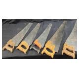 (5) HAND SAWS