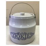 CROCK STYLE COOKIE JAR MONMOUTH USA