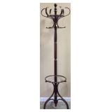 SPINNING WOOD HAT & COAT RACK