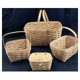 (4) LONGABERGER BASKETS