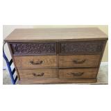 VTG. BROYHILL FURNITURE 6 DRAWER DRESSER