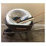 WHEEL BARROW W/300 FT 3/4" PEX & BROOM