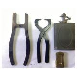 M1 GARAND  PLIERS,M1 OIL CAN, SIGNAL CLICKER