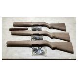 (3) M1 GARAND INCOMPLETE RAW STOCKS W/HARDWARE