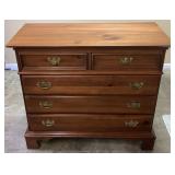 LEXINGTON LOW CHEST OF DRAWERS w OVAL MIRROR