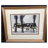 FRANKLIN ARBUCKLE FRAMED PRINT