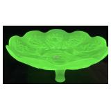 1930s Cambridge Uranium Glass Everglades Pattern