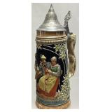 GERMAN BEER STEIN, 11in H