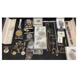 ASSORTED COSTUME JEWELRY, ANNE KLEIN, COLD WATER