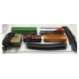 HO GAUGE TRAIN ENGINE, CARS, TRACK, & TRANSFORMER