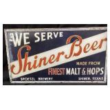 SHINER BEER SIGN, SHINER TEXAS 26in W