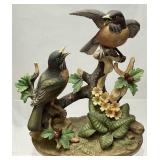 ANDREA BY SADEK GROUP OF ROBINS FIGURINE, 10in H