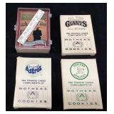 (4) 1984 MOTHERS COOKIES BASEBALL CARDS, ASTROS,