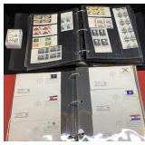 STAMP COLLECTION, ALBUM OF U.S. UNUSED SHEETS,