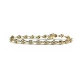 10KYG 8.5G LADIES DIAMOND ACCENT BRACELET