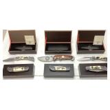 (6) FALKNER POCKET KNIVES, NEW IN CASE
