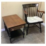 HITCHCOCK MAPLE END TABLE & NICHOLS & STONE