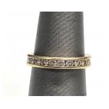 14KYG 3GRAM DIAMOND WEDDING BAND SIZE 4.5