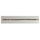 10KARAT 4.2 GRAMS 2 TONE BRAIDED 7 INCH BRACELET