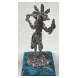 PEWTER NATIVE AMERICAN Aï¿½HOTE KACHINA WARRIOR