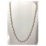 14KYG 3.7GRAM 17" WAVE/RIBBON STYLE NECKLACE