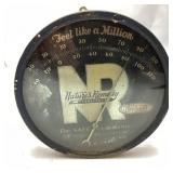 VTG. NATURES REMEDY METAL ADVERTISING THERMOMETER