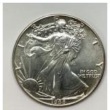 1988 SILVER EAGLE TROY OUNCE FINE SILVER