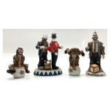 4pc EMMETT KELLY JR FIGURINES FROM FLAMBRO