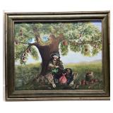 HAND PAINTED ART DEPICTING EMMETT KELLY JR