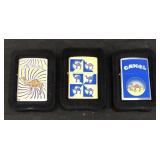 (3) ZIPPO LIGHTERS 1998 CAMEL SWIRL, 1999 CAMEL