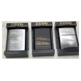 (3) ZIPPO LIGHTERS 1999 RJR WHITAKER PARK,