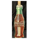1950s COCA COLA METAL ADVERTISING THERMOMETER