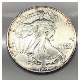 1991 SILVER EAGLE TROY OUNCE FINE SILVER