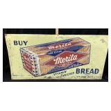 VTG. EMBOSSED METAL MERITA BREAD 44in by 22in