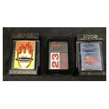 (3) ZIPPO, 1997 WINSTON DRAG, JIMMY SPENCER #23 &