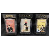 (3) ZIPPO, 1998 CAMEL 1920 MELLOWNESS,1997