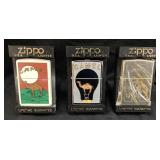 (3) ZIPPO LIGHTERS, 1997 #322 CAMEL/MOON, 1998